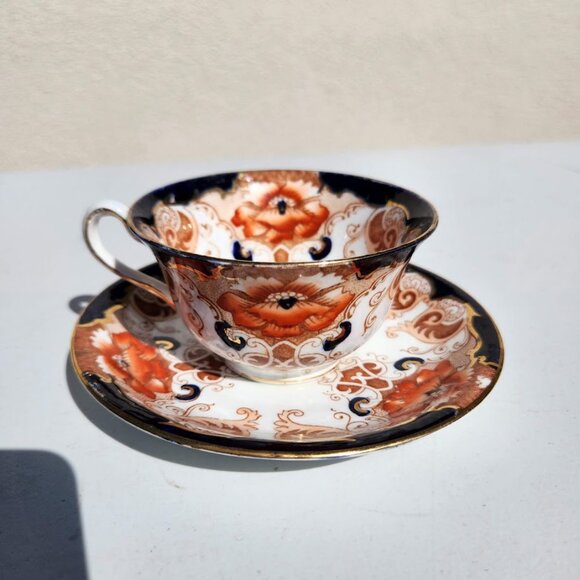 Alfred B Pearce & Co Antique English Bone China Tea Cup Saucer Set Vintage Plate - Picture 16 of 16